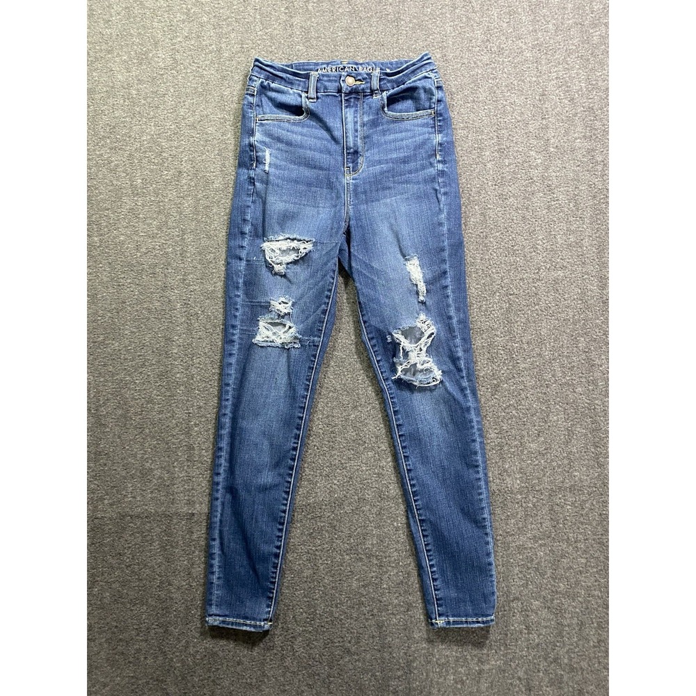 American Eagle Women's Curvy Super High Rise Jegging Dark Wash Size 6 Regular